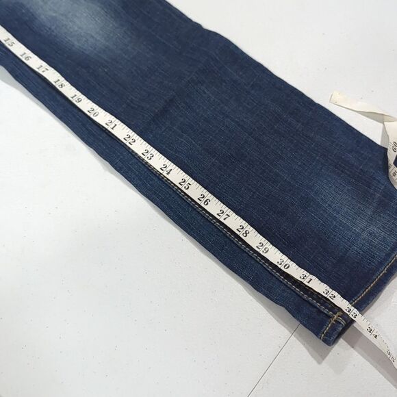 Rock Revival Jeans Womens 29 Blue Sora Bootcut Dark Wash Lowrise 33" Inseam - Picture 13 of 13